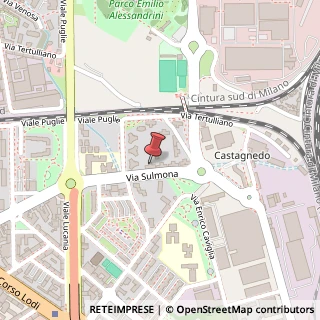 Mappa Via Sulmona, 23, 20139 Milano, Milano (Lombardia)