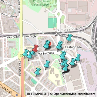 Mappa Via Sulmona, 20139 Milano MI, Italia (0.21429)