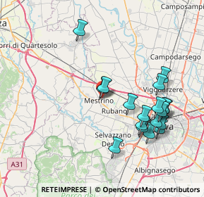 Mappa Via El Alamein, 35035 Mestrino PD, Italia (7.86944)