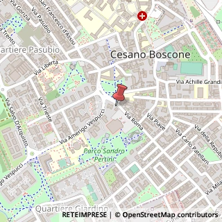 Mappa Via Dante Alighieri, 14, 20090 Cesano Boscone, Milano (Lombardia)