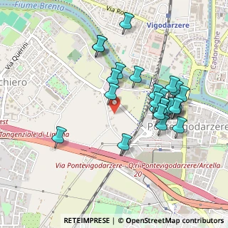 Mappa Via Rienza, 35135 Padova PD, Italia (0.468)
