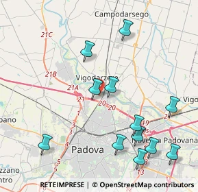 Mappa Via Rienza, 35135 Padova PD, Italia (4.62417)