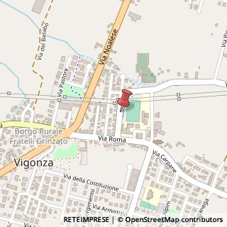 Mappa Via John Fitzgerald Kennedy, 4, 35010 Vigonza, Padova (Veneto)