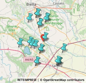 Mappa Via S. Secondo, 13885 Salussola BI, Italia (7.053)