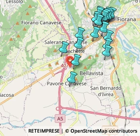 Mappa Via Pavone, 10018 Pavone Canavese TO, Italia (2.2165)