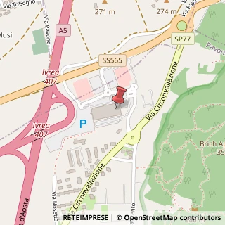 Mappa Via Circonvallazione, 95/19, 10018 Ivrea, Torino (Piemonte)