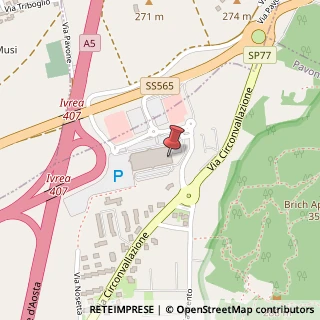 Mappa Via Circonvallazione, 95, 10018 Pavone Canavese, Torino (Piemonte)