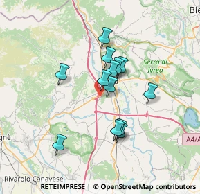 Mappa Via Pavone, 10018 Pavone Canavese TO, Italia (5.48385)