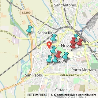Mappa Via Lazzarino E., 28100 Novara NO, Italia (0.82)