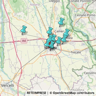 Mappa Via Lazzarino E., 28100 Novara NO, Italia (4.09727)