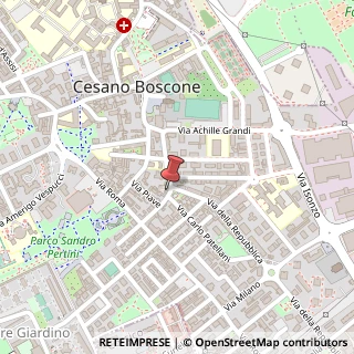 Mappa Via Cesare Battisti, 4, 20090 Cesano Boscone, Milano (Lombardia)