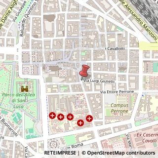 Mappa Via Luigi Giulietti,  1, 28100 Novara, Novara (Piemonte)