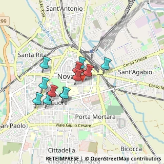 Mappa Via Luigi Giulietti, 28100 Novara NO, Italia (0.71917)