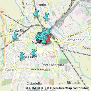 Mappa Via Luigi Giulietti, 28100 Novara NO, Italia (0.554)