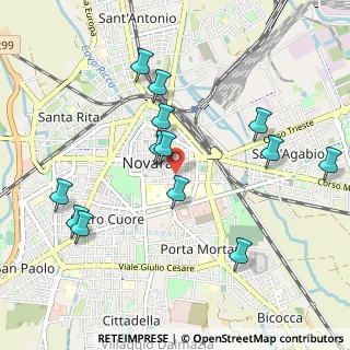 Mappa Via Luigi Giulietti, 28100 Novara NO, Italia (1.03462)