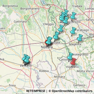 Mappa Via Luigi Giulietti, 28100 Novara NO, Italia (16.4465)