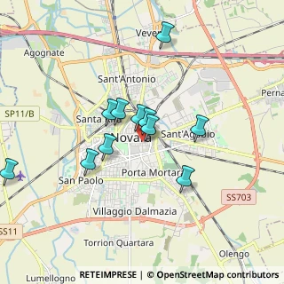 Mappa Via Luigi Giulietti, 28100 Novara NO, Italia (1.53455)