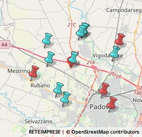 Mappa Piazza Donatore di Sangue, 35136 Padova PD, Italia (3.85846)