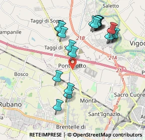 Mappa Piazza Donatore di Sangue, 35136 Padova PD, Italia (2.0265)