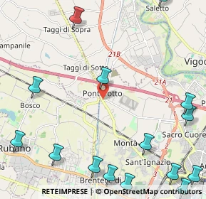 Mappa Piazza Donatore di Sangue, 35136 Padova PD, Italia (3.314)