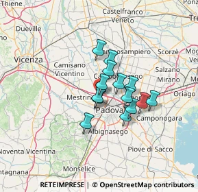Mappa Piazza Donatore di Sangue, 35136 Padova PD, Italia (8.79286)