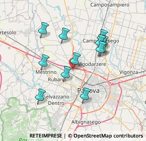 Mappa Piazza Donatore di Sangue, 35136 Padova PD, Italia (6.52)
