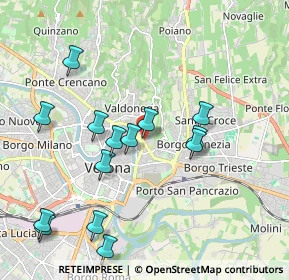 Mappa Vicolo Moise, 37129 Verona VR, Italia (2.06643)