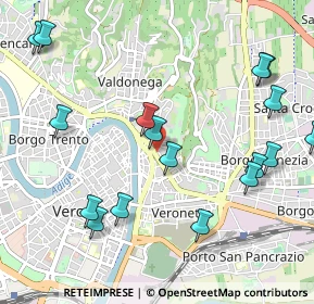 Mappa Vicolo Moise, 37129 Verona VR, Italia (1.22294)