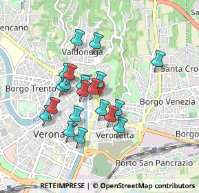 Mappa Vicolo Moise, 37129 Verona VR, Italia (0.7475)