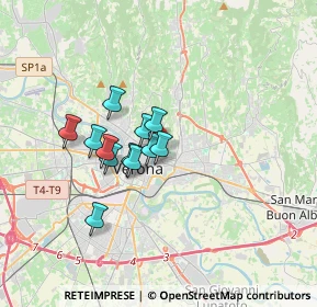 Mappa Vicolo Moise, 37129 Verona VR, Italia (2.42333)