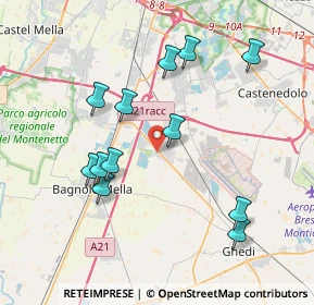 Mappa Via XXV Aprile, 25010 Montirone BS, Italia (3.8425)