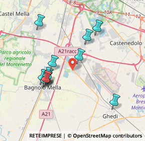 Mappa Via XXV Aprile, 25010 Montirone BS, Italia (3.60333)