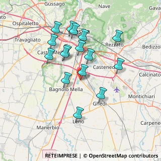 Mappa Via XXV Aprile, 25010 Montirone BS, Italia (6.9625)