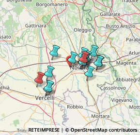 Mappa Via Marie Curie, 28060 San Pietro Mosezzo NO, Italia (9.07313)
