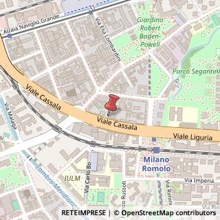 Mappa Viale Cassala, 55, 20143 Milano, Milano (Lombardia)