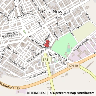 Mappa Via Stornarella, 1, 71045 Orta Nova, Foggia (Puglia)
