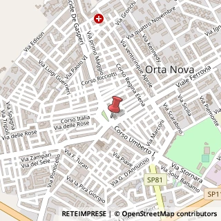 Mappa Piazza Pietro Nenni, 17, 71045 Orta Nova, Foggia (Puglia)