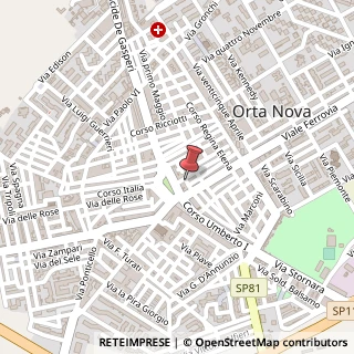 Mappa Via Ammiraglio Mirabello, 49, 71045 Orta Nova, Foggia (Puglia)