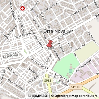 Mappa Corso Vito Vittorio Lenoci, 33, 71045 Orta Nova, Foggia (Puglia)