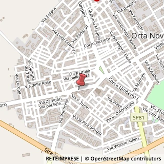 Mappa Corso Aldo Moro, 55, 71045 Orta Nova, Foggia (Puglia)