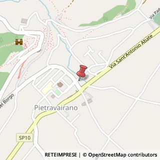 Mappa Via Padre Cipriani Caruso, 32, 81040 Pietravairano, Caserta (Campania)