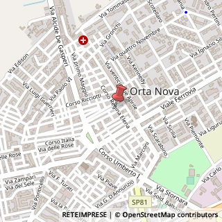 Mappa Corso Vittorio Emanuele,  22, 71100 Orta Nova, Foggia (Puglia)