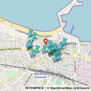 Mappa Via Santa Marta, 76121 Barletta BT, Italia (0.357)