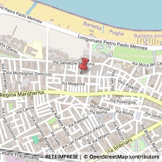 Mappa Via Monsignor Angelo Raffaele Dimiccoli, 32, 76121 Barletta, Barletta-Andria-Trani (Puglia)
