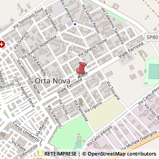 Mappa Viale Ferrovia, 105, 71045 Orta Nova, Foggia (Puglia)