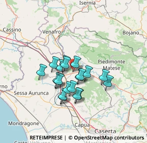 Mappa Via Santissima Annunziata, 81040 Pietravairano CE, Italia (10.624)