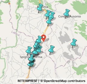 Mappa VIA TAVERNA CINQUANTA, 04020 Spigno Saturnia LT, Italia (2.0065)