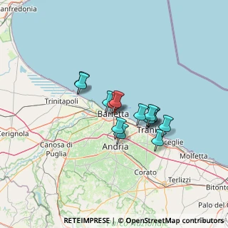 Mappa Via Amerigo Vespucci, 76121 Barletta BT, Italia (9.98929)