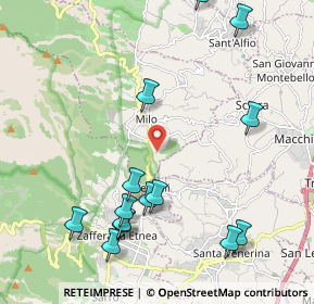 Mappa Via del Bosco, 95010 Milo CT, Italia (2.745)