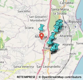 Mappa Via delle Zagare, 95014 Giarre CT, Italia (1.5845)